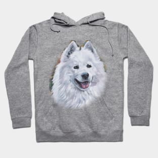 samoyed Fine Art Painting Hoodie